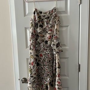 Beautiful Grey by Jason Wu spaghetti strap floral dress. Size 6.